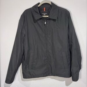 Dockers Jacket Mens M Quilted Full Zip Black Mock Neck Heavyweight Insulated